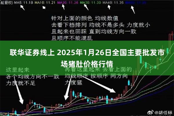 联华证券线上 2025年1月26日全国主要批发市场猪肚价格行情